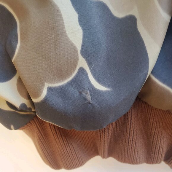 VTG Columbia Hunting Bomber Puffer Jacket Size Medium Reversible Duck Camo Brown - Picture 9 of 11